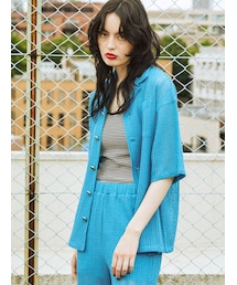 jouetie | シアーパターンサマーシャツ【セットアップ対応】(シャツ/ブラウス)