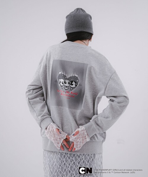 SENSE OF PLACE by URBAN RESEARCH（センスオブプレイスバイアーバンリサーチ）の「『別注』PPG / SENSE OF PLACE ルーズスウェット（スウェット・レディース・NAVY/GRAY・one）」の6枚目の写真