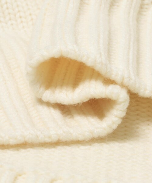 THE GOODLAND MARKET（ザグッドランドマーケット）の「F/CE.　TEXTURE SHIFTED LINES KNIT（ニット/セーター・メンズ・Ivory/Charcoal・S/L）」の6枚目の写真