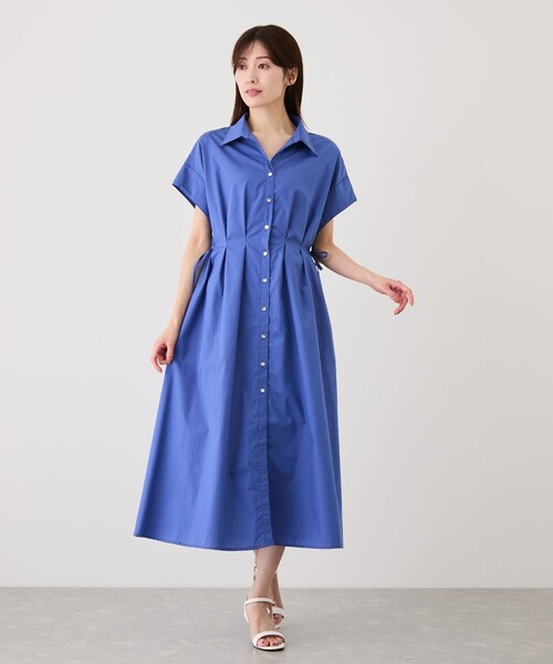 Jayro（ジャイロ）の「サイドドロストスキッパーワンピース（ワンピース・レディース・ブラック/ブルー系・M）」の3枚目の写真