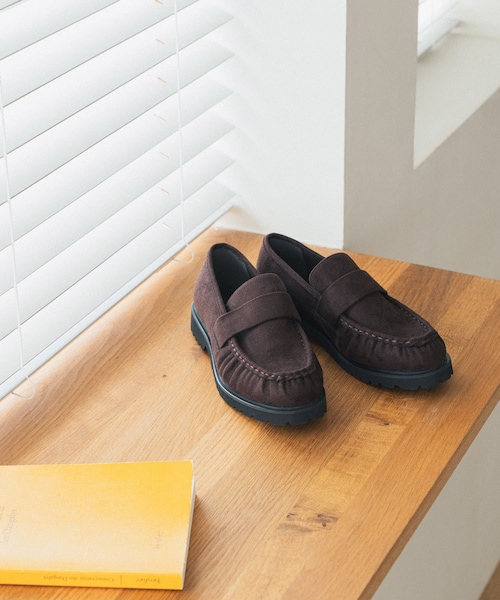 URBAN RESEARCH DOORS（アーバンリサーチドアーズ）の「ギャザーローファー（ローファー・レディース・BROWN/BEIGE・36/37/38）」の4枚目の写真