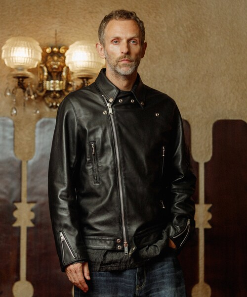 ADAM ET ROPE'（アダムエロペ）の「【James Grose 別注】MANILA JK SHEEP BLACK（ライダースジャケット・メンズ・ブラック・L/M/XL）」の5枚目の写真