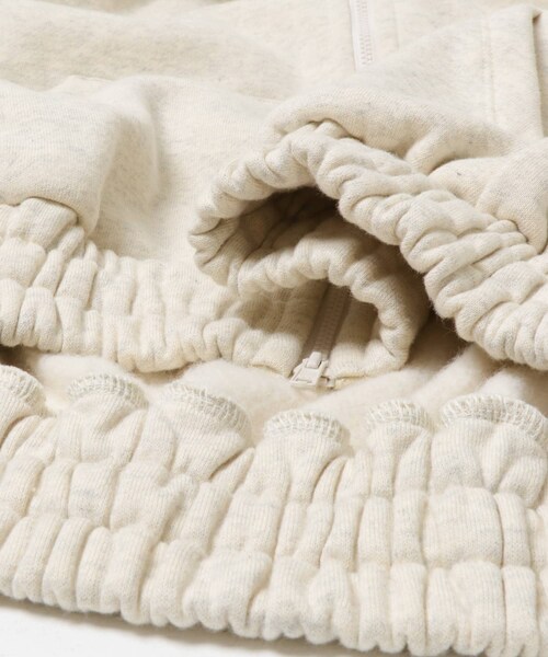 EKAL（エカル）の「ボタニルプライム裏起毛ZIPパーカー（パーカー・レディース・シロ杢/ブラック・one）」の18枚目の写真