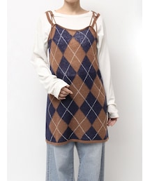 Ungrid | アーガイルニットキャミソール(ニット/セーター)