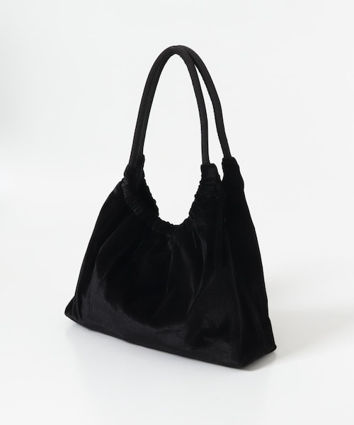 SENSE OF PLACE by URBAN RESEARCH(センスオブプレイスバイアーバンリサーチ)の「ベロアギャザーバッグ(トートバッグ・レディース・IVORY/BLACK/CAMEL・One)」の8枚目の写真