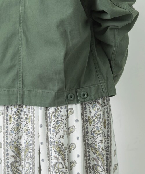 URBAN RESEARCH Sonny Label（アーバンリサーチサニーレーベル）の「ミリタリーショートジャケット（ミリタリージャケット・レディース・KHAKI/BEIGE・FREE）」の20枚目の写真