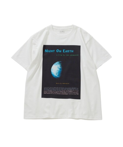bonjour records(ボンジュールレコーズ)の「Jim Jarmusch/ジム・ジャームッシュ for bonjour records “Night On Earth” ,“Mystery Train” Official T-shirt(Tシャツ/カットソー・レディース・ブラック/ブラック系/ホワイト/ホワイト系・L/M/XL)」の2枚目の写真