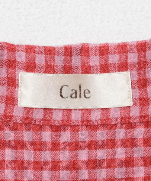 URBAN RESEARCH(アーバンリサーチ)の「『別注』Cale×URBAN RESEARCH ギンガムチェック SHORT-SLEEVE SHIRTS(シャツ/ブラウス・メンズ・PINK×RED・3/4)」の12枚目の写真
