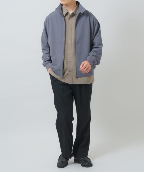 ITEMS URBANRESEARCH（アイテムズ アーバンリサーチ）の「TRストレッチ ハリントンジャケット（ブルゾン・メンズ・BLK/GRY/BEG・M/L）」の20枚目の写真