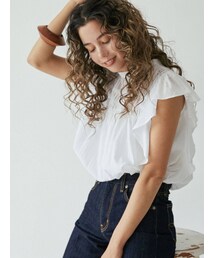 Ungrid | コットンノースリフリルブラウス(シャツ/ブラウス)