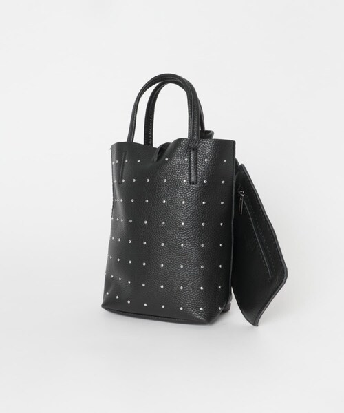 URBAN RESEARCH（アーバンリサーチ）の「スタッズミニトートバッグ（トートバッグ・レディース・BLACK/SILVER・-）」の11枚目の写真