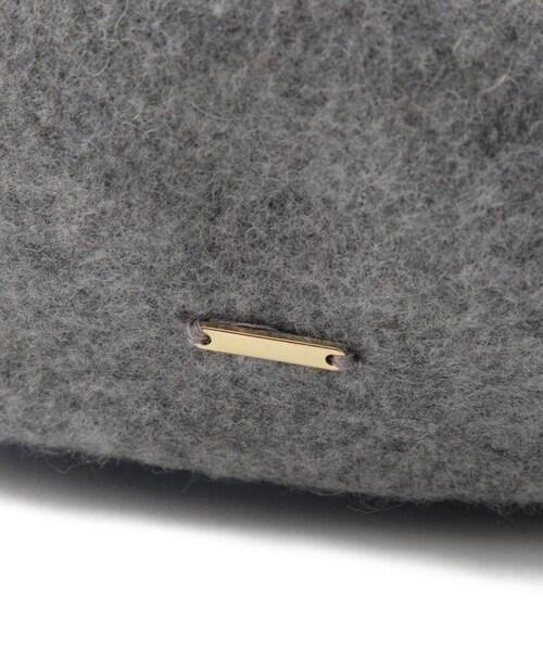 ROPE' PICNIC（ロペピクニック）の「ウールフェルトベレー帽/リンクコーデ（ハンチング/ベレー帽・レディース・ブラック/ライトグレー・F）」の12枚目の写真