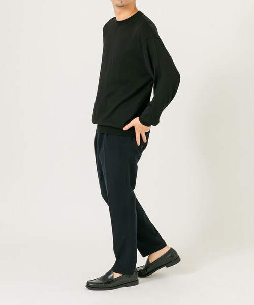 URBAN RESEARCH ROSSO（アーバンリサーチロッソ）の「イタリア糸メリノウールクルーニット（ニット/セーター・メンズ・GREIGE/GRAY/DARK BROWN/NAVY/BLACK・M/L）」の17枚目の写真