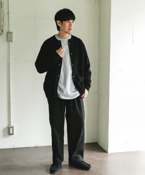 URBAN RESEARCH DOORS(アーバンリサーチドアーズ)の「ハミルトンウールガーターカーディガン(カーディガン/ボレロ・メンズ・GRAY/DARK RED/BLACK・M/L/XL)」の12枚目の写真