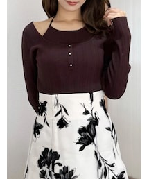 MERCURYDUO | マルチウェイリボンレイヤードライクニット(ニット/セーター)