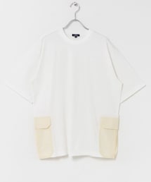 ITEMS URBANRESEARCH | サイドポケットキリカエクルーネックTシャツ(Tシャツ/カットソー)