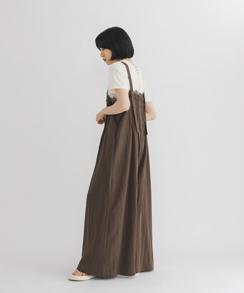 KBF（ケイビーエフ）の「2WAYレースアップトップス（Tシャツ/カットソー・レディース・IVORY/BLACK/TOP GRAY・One）」の10枚目の写真