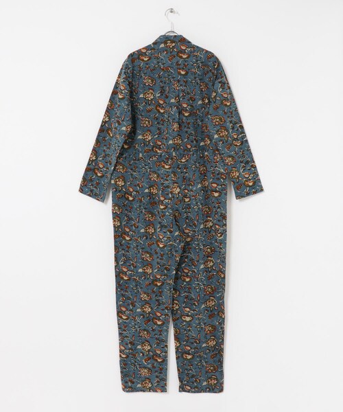 URBAN RESEARCH DOORS（アーバンリサーチドアーズ）の「ARCHI　BLOCK PRINT ALL IN ONE（つなぎ/オールインワン・レディース・NATURAL/BLUE・S）」の9枚目の写真