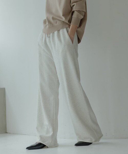 URBAN RESEARCH Sonny Label（アーバンリサーチサニーレーベル）の「スウェットワイドパンツ（スウェットパンツ・レディース・グレー/オートミール・36/38）」の4枚目の写真
