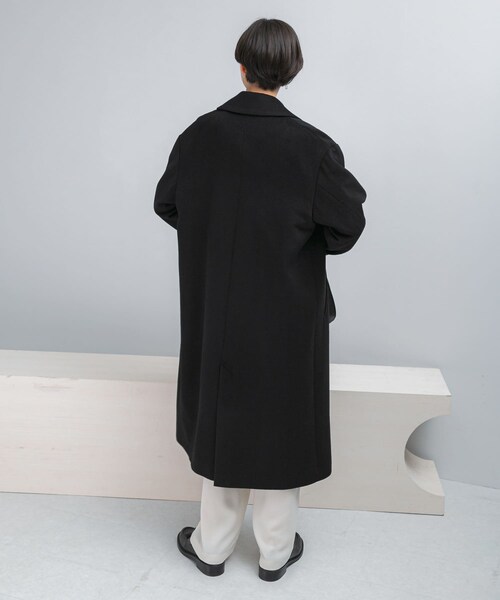 URBAN RESEARCH ROSSO（アーバンリサーチロッソ）の「カシミヤビーバーチェスターコート（チェスターコート・レディース・BLACK・36/38）」の7枚目の写真