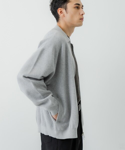URBAN RESEARCH（アーバンリサーチ）の「綿カシミヤZIPカーディガン（カーディガン/ボレロ・メンズ・ICE GRAY/NAVY/BLACK・M/L）」の19枚目の写真