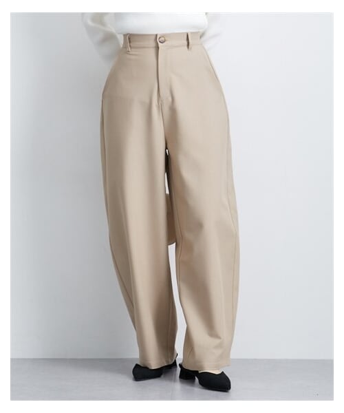 nissen（ニッセン）の「カーブパンツ（UVカット・防シワ）〈大きいサイズ有〉（パンツ・レディース・ベージュ/グレー/ブラック・S/M/L/LL/3L）」の15枚目の写真