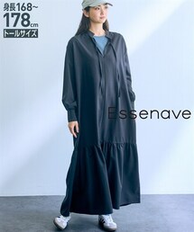 slattgir | 高身長　ティアードワンピース（トールサイズ）Essenave(ワンピース)