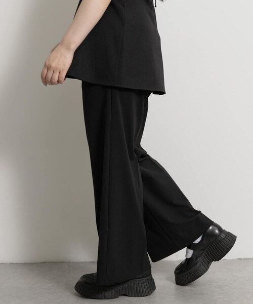 THE GOODLAND MARKET（ザグッドランドマーケット）の「&her　Voile Pants（その他パンツ・レディース・BLACK/CREAM・one）」の12枚目の写真