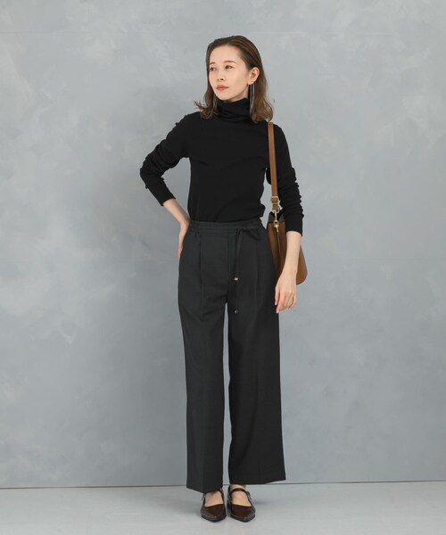 URBAN RESEARCH ROSSO（アーバンリサーチロッソ）の「ウール混ウォッシャブルイージーパンツ（その他パンツ・レディース・CHARCOAL/L/GRAY/YELLOW・36/38）」の8枚目の写真