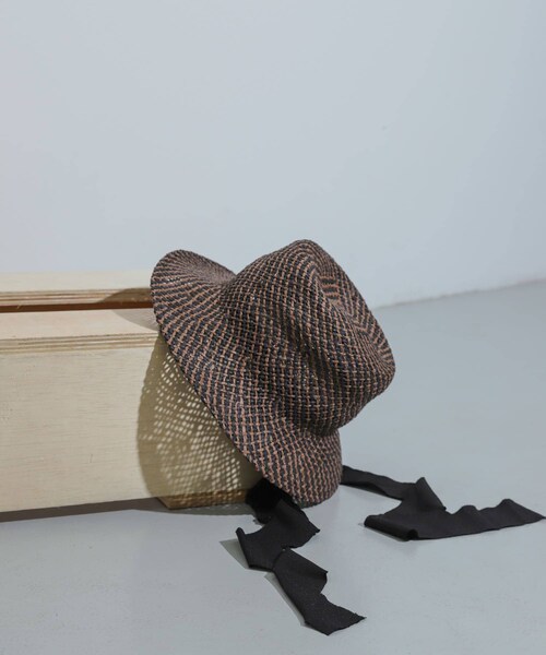SENSE OF PLACE by URBAN RESEARCH（センスオブプレイスバイアーバンリサーチ）の「リボンツキハット（ハット・レディース・BROWN/YELLOW・one）」の9枚目の写真