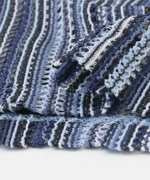 ITEMS URBANRESEARCH（アイテムズ アーバンリサーチ）の「マルチストライプレースオープンカラーシャツ（シャツ/ブラウス・メンズ・BLK/BLU/GRN/ORG・M/L）」の18枚目の写真