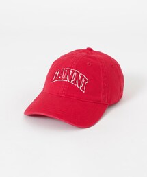 GANNI Washed Cotton Canvas Cap