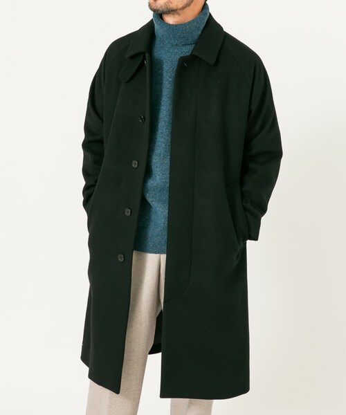 URBAN RESEARCH ROSSO(アーバンリサーチロッソ)の「スーパー100 オーバーバルマカンコート(ステンカラーコート・メンズ・CHARCOAL/NAVY/BLACK・M/L)」の10枚目の写真