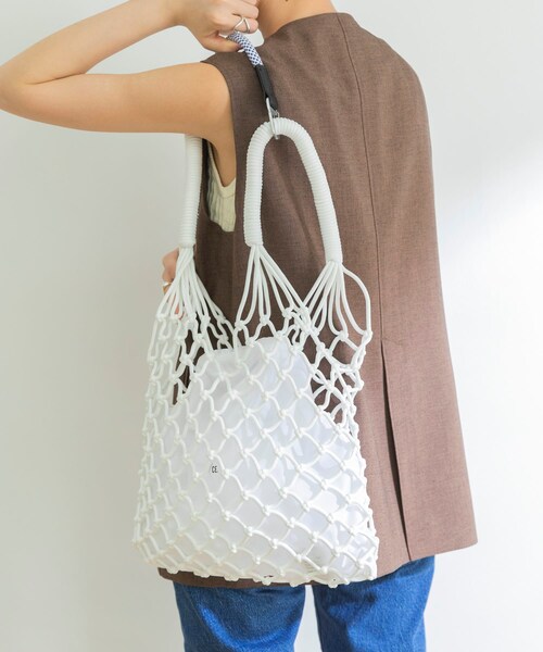 URBAN RESEARCH（アーバンリサーチ）の「F/CE.　KNOTTING TOTE BAG（ハンドバッグ・レディース・GREEN/WHITE/BLACK・FREE）」の8枚目の写真