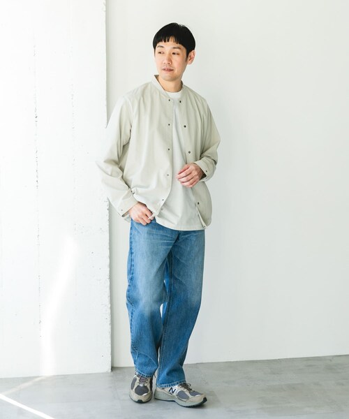 URBAN RESEARCH DOORS（アーバンリサーチドアーズ）の「『イージーケア/速乾/UVカット』クイックドライ ノーカラーライトブルゾン（ブルゾン・メンズ・CHALK/BLUEGREEN/CHARCOAL・M/L）」の14枚目の写真