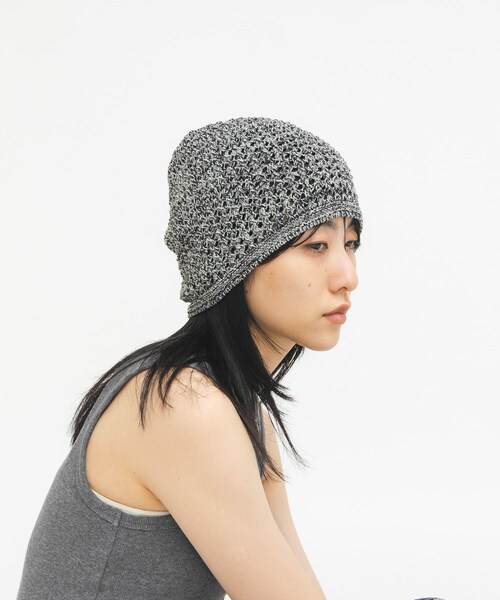 KBF（ケイビーエフ）の「マルチカラーニットビーニー（ニットキャップ/ビーニー・レディース・IVORY/GREEN・One）」の11枚目の写真