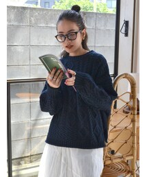 Ungrid | 【WEB限定】パッチワークケーブルニット(ニット/セーター)