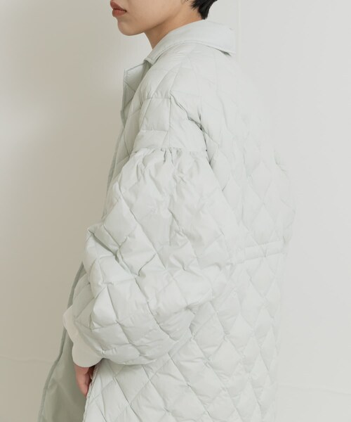THE GOODLAND MARKET(ザグッドランドマーケット)の「『別注』KWD×ザ グッドランド マーケット GREEN DOWN QUILTING JACKET(その他アウター・レディース・BLACK/OFF WHITE・FREE)」の15枚目の写真