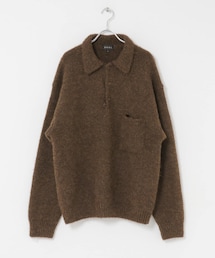 EKAL | シャギーニットポロプルオーバー(ニット/セーター)