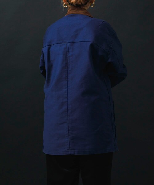 URBAN RESEARCH（アーバンリサーチ）の「NOMARHYTHM TEXTILE　French Work Coverall Jk（カバーオール・レディース・Blue・1）」の6枚目の写真