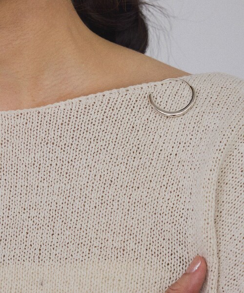 ADAM ET ROPE'（アダムエロペ）の「【AXEP（アクセップ）】HOOP L silver（ブローチ/コサージュ・レディース・シルバー・F）」の13枚目の写真