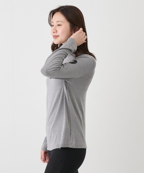 Jayro(ジャイロ)の「ロゴ入りボトルネックプルオーバー(Tシャツ/カットソー・レディース・ブラック/チャコール/グレー/ホワイト系/レッド・F)」の15枚目の写真