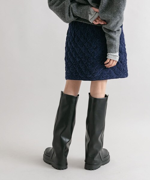 KBF（ケイビーエフ）の「キルティングニットスカート（スカート・レディース・NAVY/OYSTER・one）」の16枚目の写真