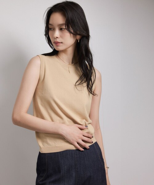 ROPE'(ロペ)の「ミニケーブルセパレートカーディガン(アンサンブル)/ イージーケア(カーディガン/ボレロ・レディース・ベージュ/ピンク系・F)」の14枚目の写真