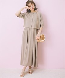marun | 大きいサイズ2点セット(ワンピース＋カーディガン)marun(ワンピース)
