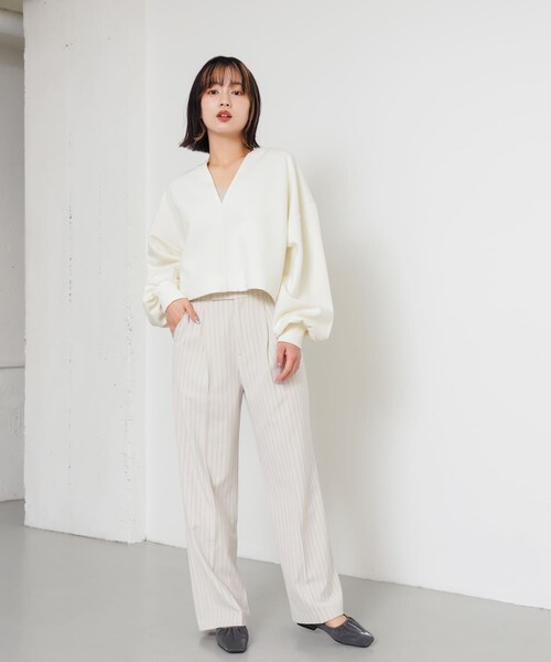 SENSE OF PLACE by URBAN RESEARCH（センスオブプレイスバイアーバンリサーチ）の「シャイニーギャザーフラットシューズ（パンプス・レディース・YELLOW/BLACK/CHARCOAL・S/M/L）」の19枚目の写真