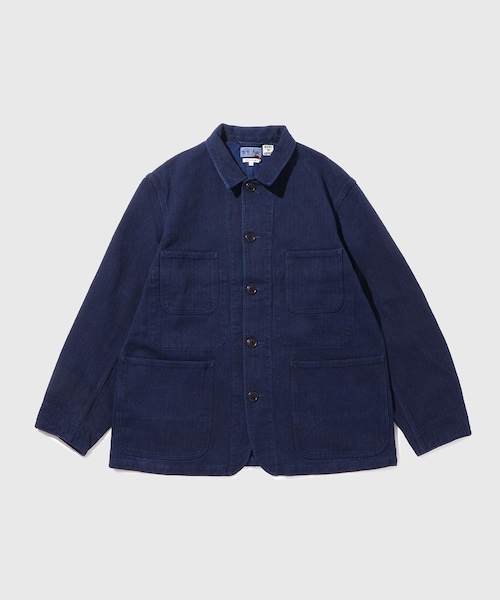 ADAM ET ROPE'（アダムエロペ）の「【BLUE BLUE JAPAN/ブルーブルージャパン】ホンアイニジュウオリサシコカバーオール（カバーオール・メンズ・ネイビー・L/XL）」の3枚目の写真