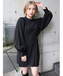 MURUA | ボリュームスリーブミニワンピース(ワンピース)