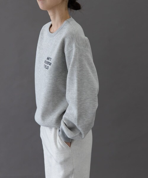 URBAN RESEARCH DOORS(アーバンリサーチドアーズ)の「FORK&SPOON エンブロイダリーロゴニットプルオーバー(ニット/セーター・レディース・NAVY/GRAY・1)」の5枚目の写真