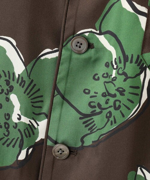 ADAM ET ROPE'(アダムエロペ)の「【J'aDoRe・一部店舗限定】【BANANATIME(バナナタイム)】PJ 2 SHIRT / シルクシャツ(シャツ/ブラウス・レディース・ブラック系/ダークブラウン系・XS)」の16枚目の写真